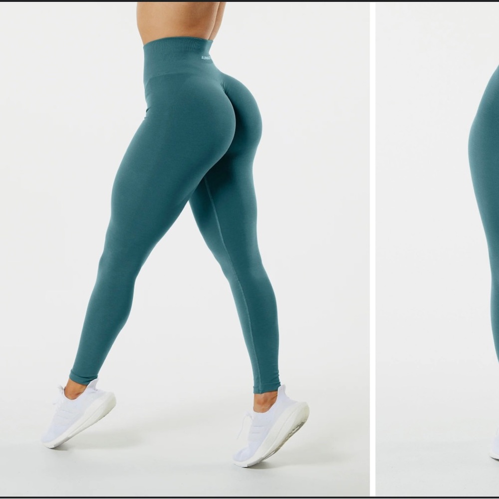 ALPHALETE Amplify Scrunch Leggings - Pier Blue
